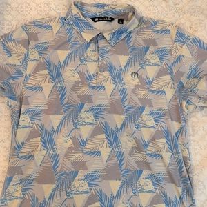 Travis mathew floral golf polo